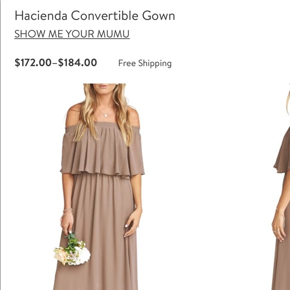 Show me your mumu hacienda convertible dress DUNE - Picture 2 of 4